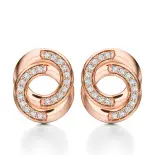 Kolczyki z brylantami z różowego złota AJK_009